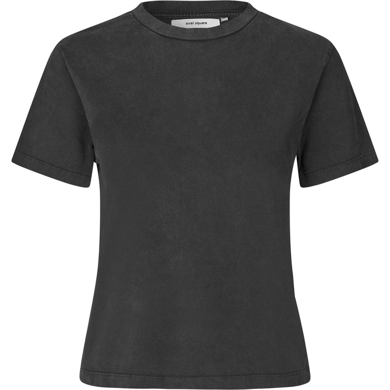 Oval Square Wash Tee TEE 8009 Black Washed