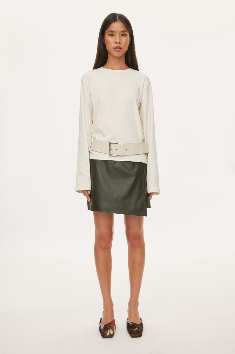 Oval Square Willa LS Tee TEE 1002 Off White