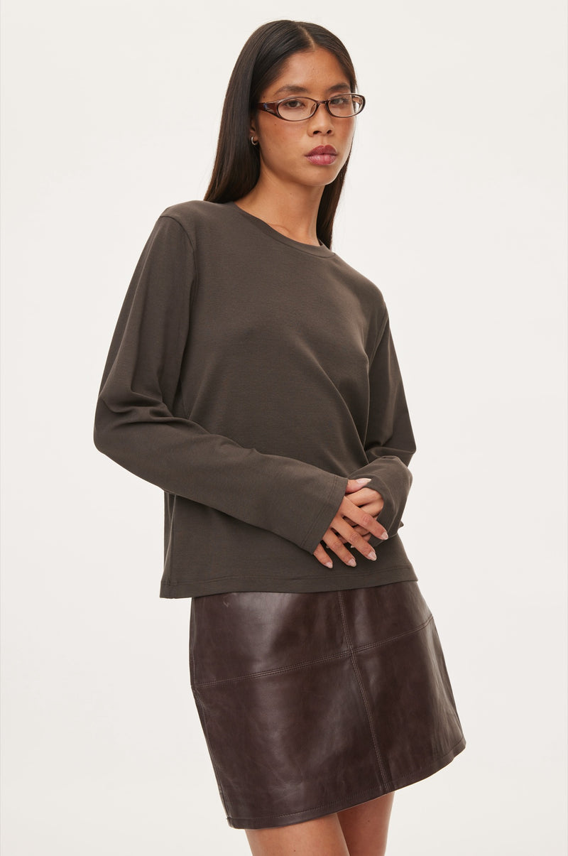 Oval Square Willa LS Tee TEE 7021 Antracite