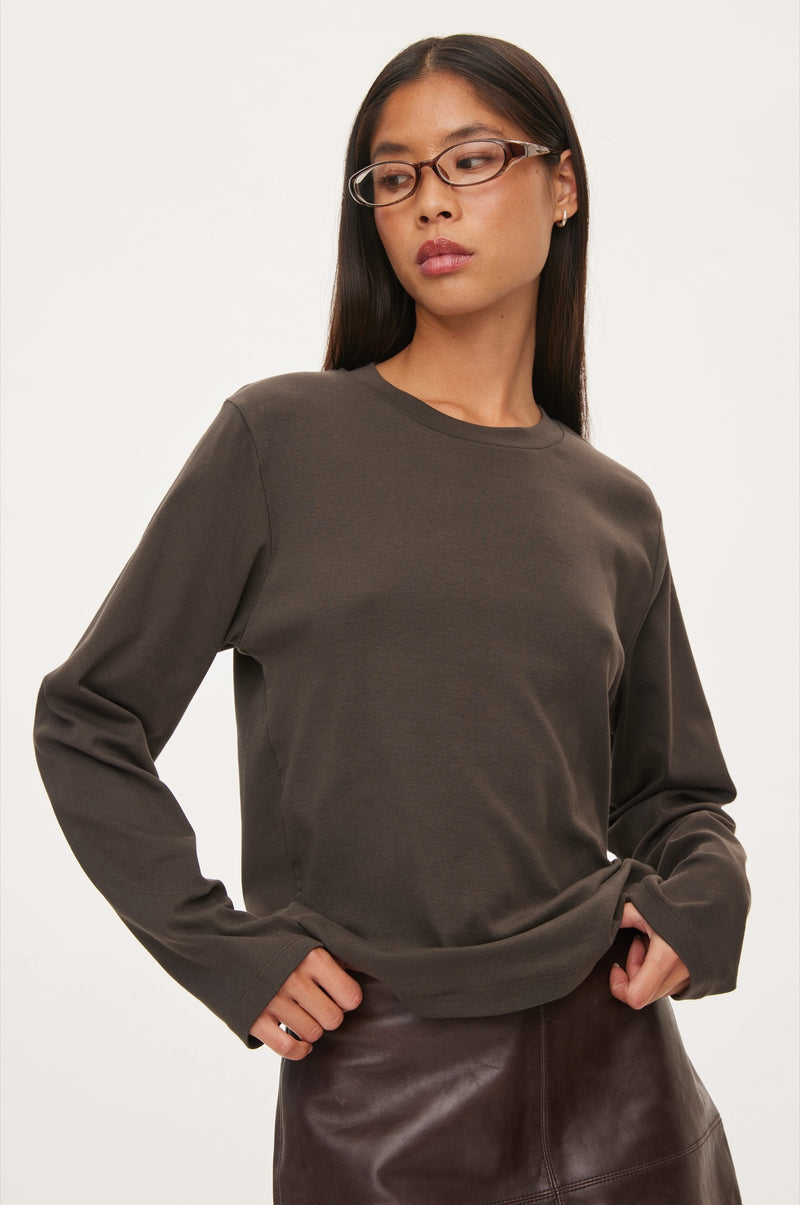 Oval Square Willa LS Tee TEE 7021 Antracite