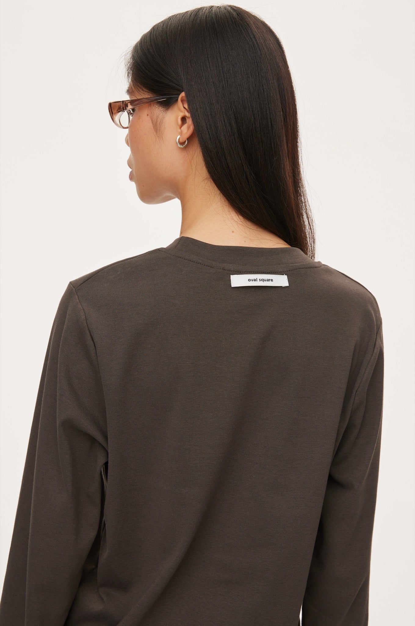 Oval Square Willa LS Tee TEE 7021 Antracite
