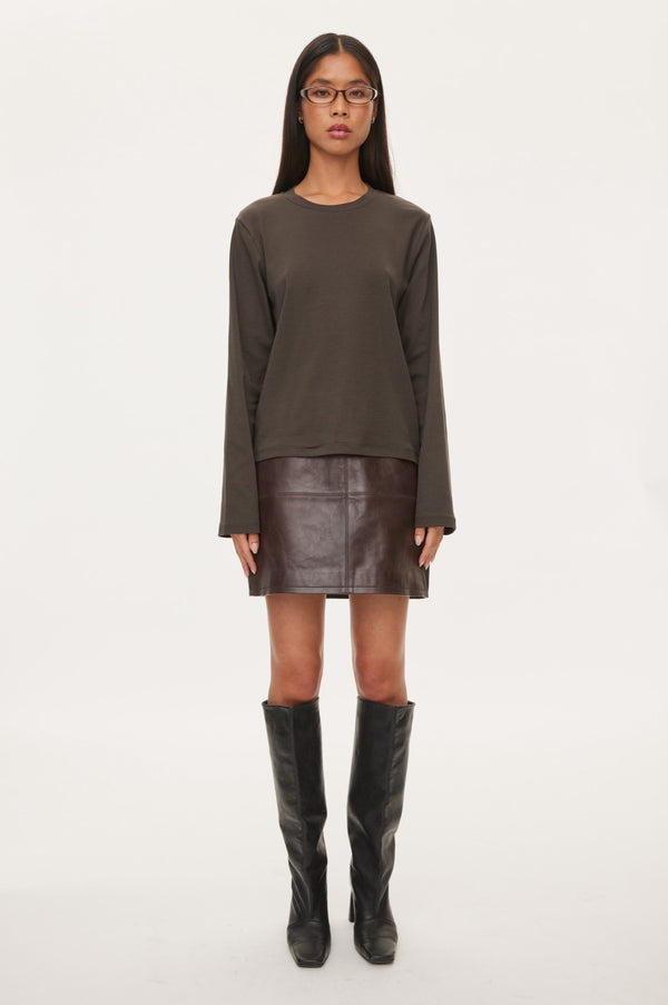 Oval Square Willa LS Tee TEE 7021 Antracite