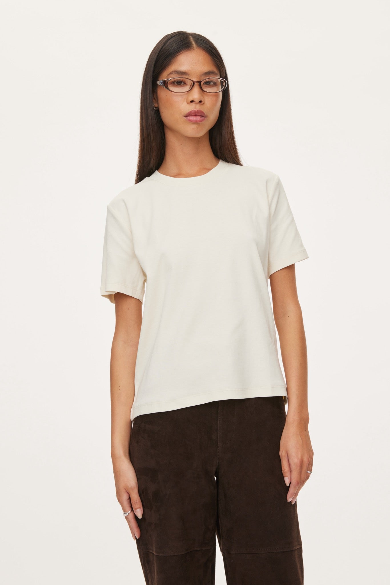 Oval Square Willa Tee TEE 1002 Off White