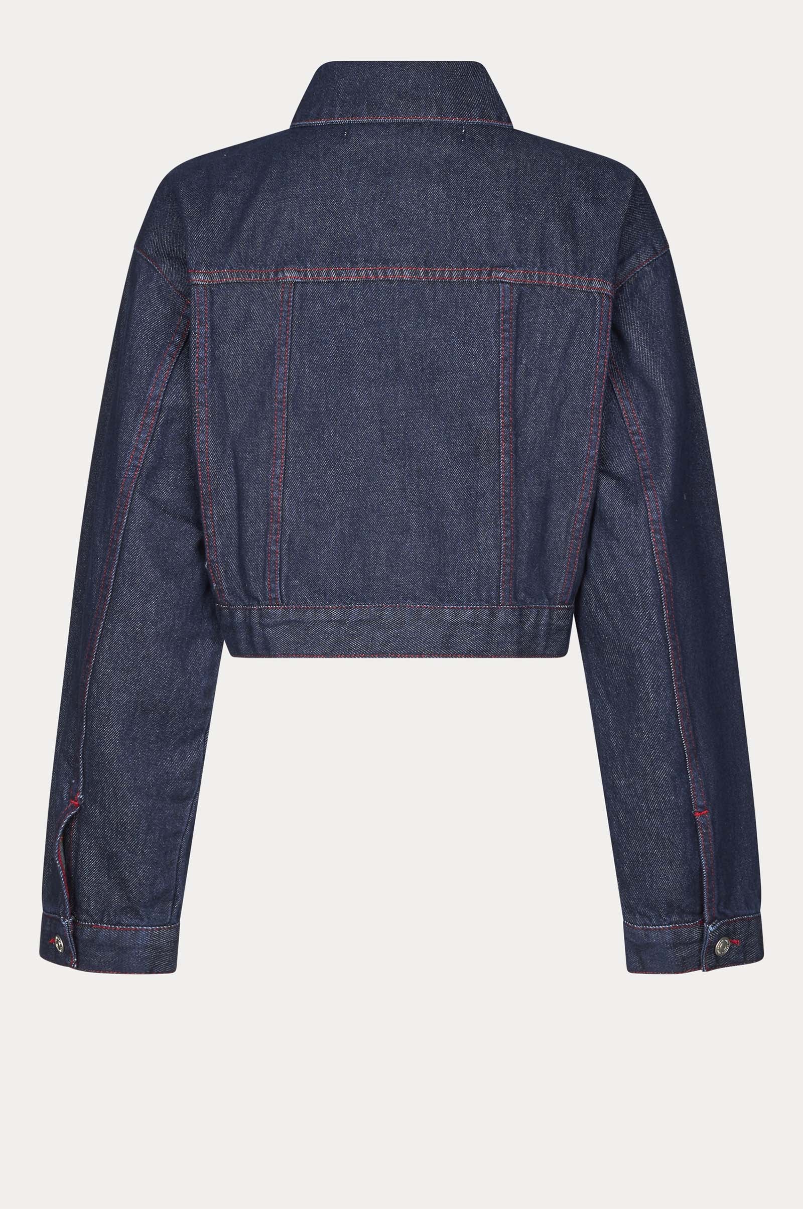 Oval Square Wonder Denim Jacket 0103 JACKETS 5014 0103 Raw / Red stitch