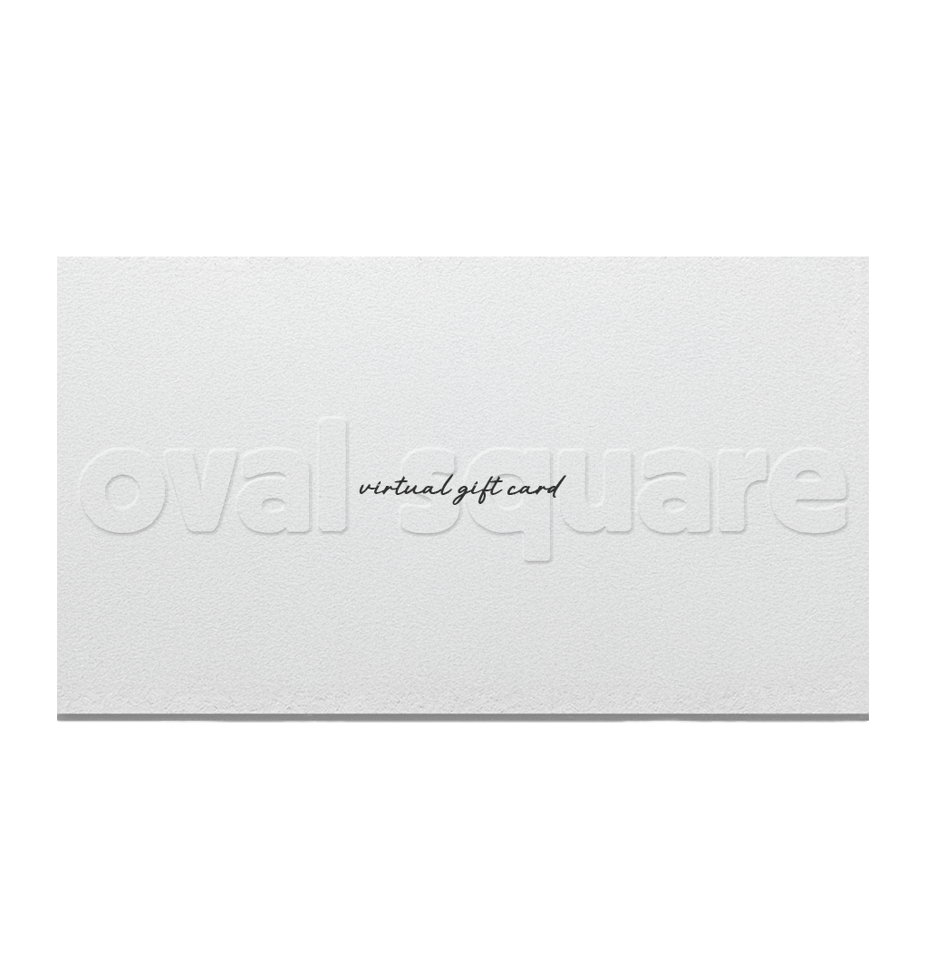 oval square gift card