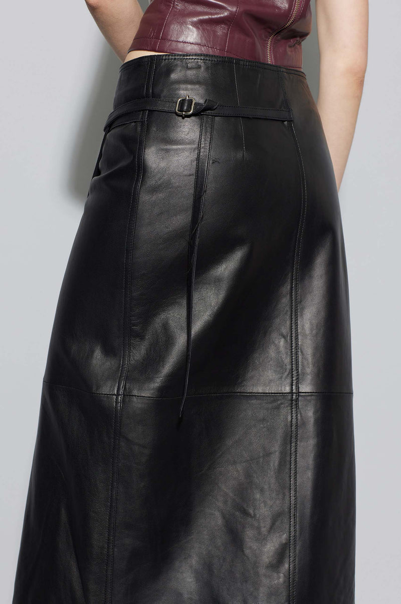 Reflection Leather Skirt