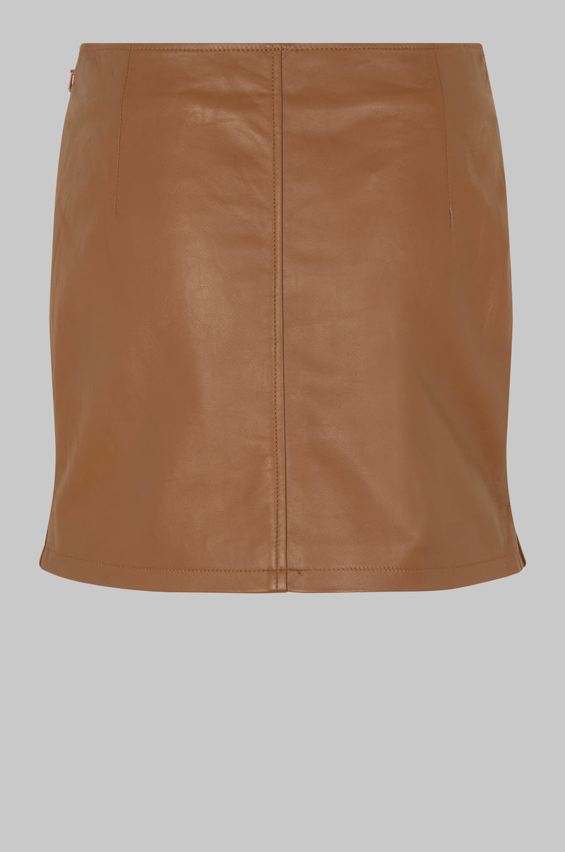 Deep Leather Skirt