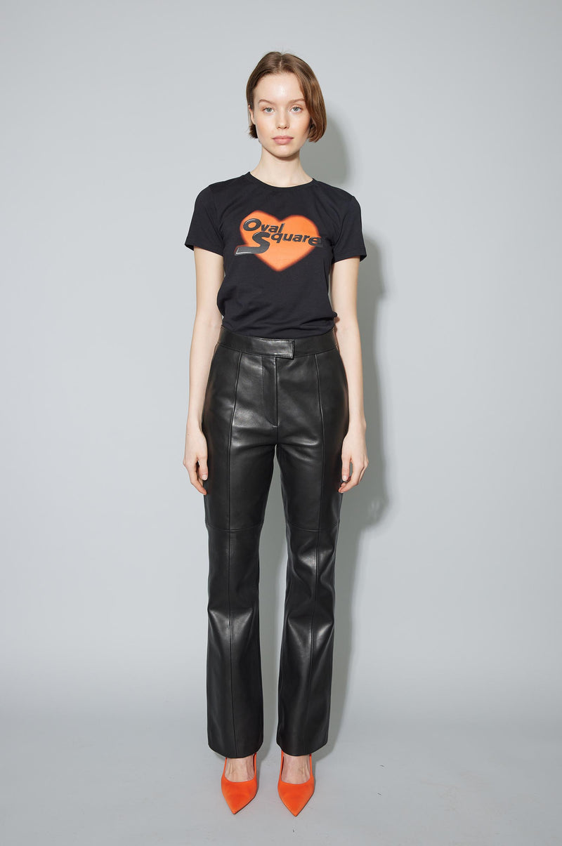 Bess Leather Trouser Black | BOTTOM/TROUSER | VEDA